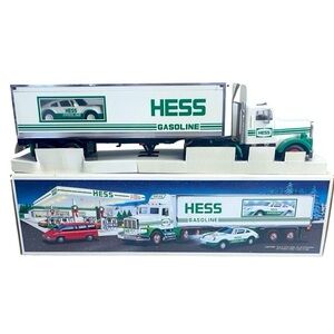 Vintage New Hess Truck-18 Wheeler and Racer-1992
